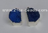 NGP3462 20*30mm - 25*35mm freeform druzy agate pendants wholesale