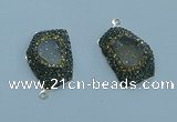 NGP3580 20*30mm - 22*32mm freeform druzy agate pendants