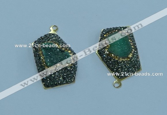 NGP3595 20*30mm - 22*32mm freeform druzy agate pendants