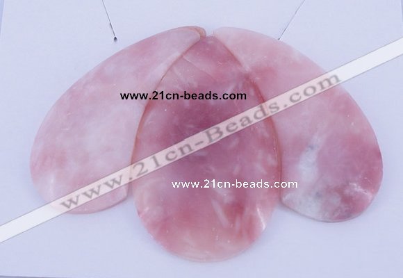 NGP36 Fashion pink opal gemstone pendants set jewelry wholesale