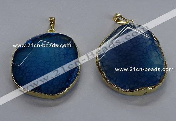 NGP3730 30*40mm - 35*45mm freeform agate gemstone pendants