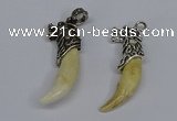 NGP3748 10*40mm - 12*45mm horn wolf tooth pendants wholesale