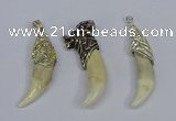 NGP3752 10*40mm - 12*45mm horn wolf tooth pendants wholesale