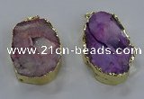 NGP3756 30*40mm - 40*50mm freeform druzy agate pendants