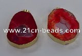 NGP3824 30*40mm - 40*50mm freeform druzy agate pendants