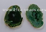 NGP3836 50*65mm - 60*70mm freeform druzy agate pendants