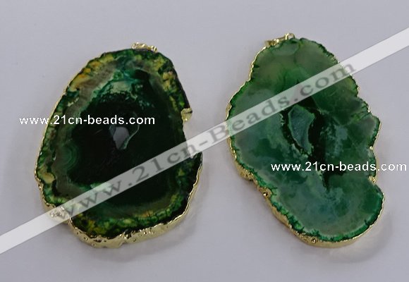 NGP3836 50*65mm - 60*70mm freeform druzy agate pendants