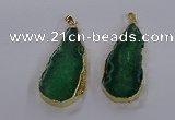 NGP3846 25*65mm - 35*70mm freeform agate gemstone pendants