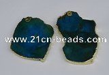 NGP3884 45*55mm - 50*60mm freeform agate gemstone pendants