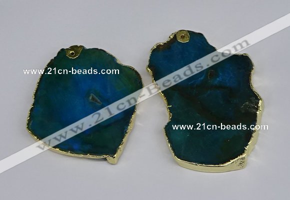 NGP3884 45*55mm - 50*60mm freeform agate gemstone pendants