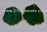 NGP3885 45*55mm - 50*60mm freeform agate gemstone pendants