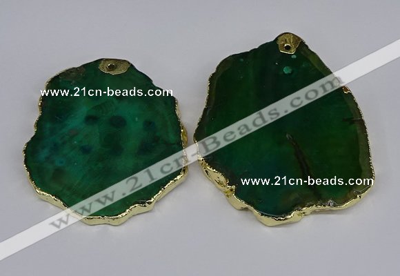 NGP3885 45*55mm - 50*60mm freeform agate gemstone pendants