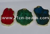 NGP3886 45*55mm - 50*60mm freeform agate gemstone pendants