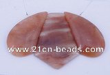 NGP39 Fashion red quartz gemstone pendants set jewelry wholesale