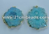 NGP3903 55*65mm - 65*80mm freeform druzy agate pendants