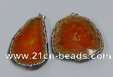 NGP3909 45*60mm - 55*65mm freeform druzy agate pendants wholesale