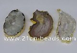 NGP3922 35*50mm - 45*65mm freeform druzy agate pendants wholesale