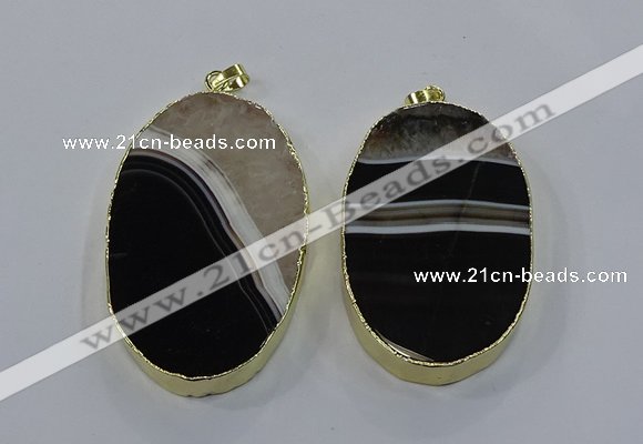 NGP3925 40*65mm - 45*75mm oval druzy agate pendants wholesale