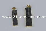 NGP3949 10*25mm - 12*45mm rectangle druzy agate pendants wholesale