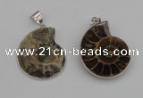 NGP4068 25*30mm – 30*35mm carved ammonite pendants wholesale