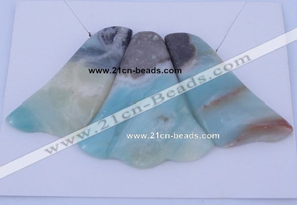 NGP42 Fashion amazonite gemstone pendants set jewelry wholesale