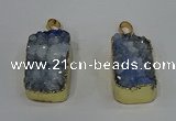 NGP4236 18*25mm - 18*28mm rectangle druzy quartz pendants wholesale