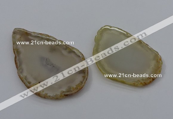 NGP4245 30*50mm - 45*75mm freefrom agate pendants wholesale