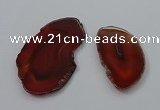 NGP4248 30*50mm - 45*75mm freefrom agate pendants wholesale