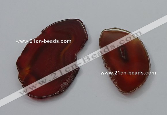 NGP4248 30*50mm - 45*75mm freefrom agate pendants wholesale