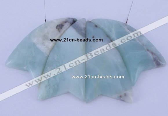 NGP44 Fashion amazonite gemstone pendants set jewelry wholesale