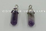 NGP5004 8*30mm sticks amethyst gemstone pendants wholesale