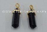 NGP5032 8*30mm sticks blue goldstone pendants wholesale