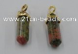 NGP5039 8*30mm sticks unakite gemstone pendants wholesale