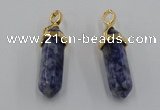 NGP5043 8*30mm sticks sodalite gemstone pendants wholesale