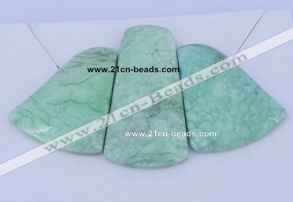 NGP53 Fashion grass turquoise gemstone pendants set jewelry wholesale