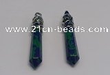 NGP5406 10*65mm sticks synthetic lapis lazuli pendants wholesale