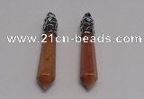 NGP5416 10*65mm sticks red aventurine pendants wholesale