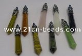 NGP5434 10*65mm sticks mixed gemstone pendants wholesale