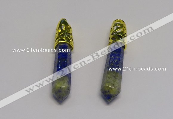 NGP5442 10*65mm sticks lapis lazuli gemstone pendants wholesale