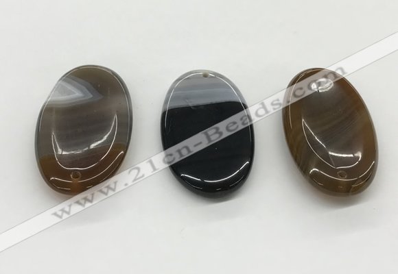 NGP5505 28*50mm oval agate gemstone pendants wholesale