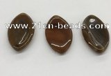 NGP5507 28*50mm marquise agate gemstone pendants