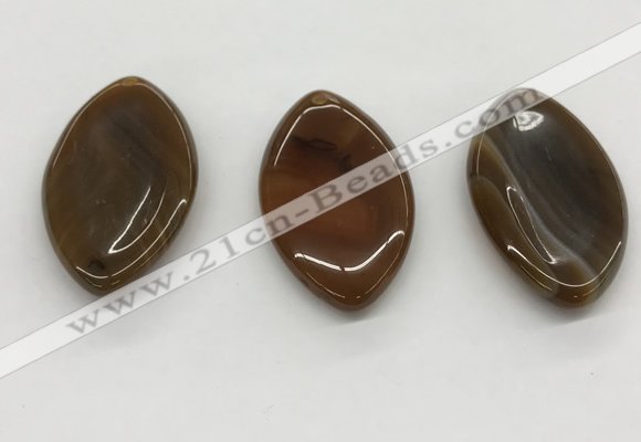 NGP5507 28*50mm marquise agate gemstone pendants