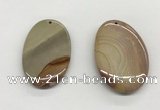 NGP5519 35*50mm oval ocean jasper pendants wholesale