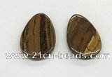 NGP5537 35*55mm flat teardrop iron tiger pendants wholesale