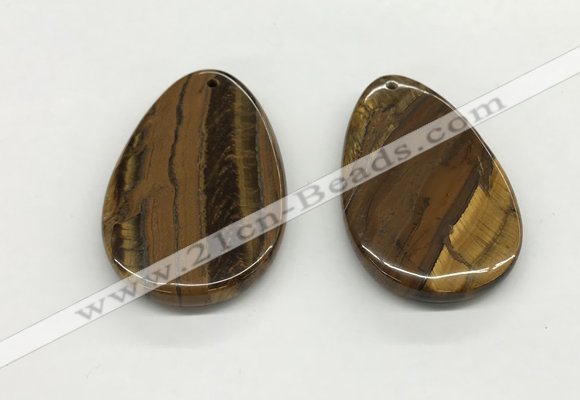 NGP5537 35*55mm flat teardrop iron tiger pendants wholesale