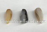 NGP5571 18*40mm - 23*58mm teardrop agate gemstone pendants