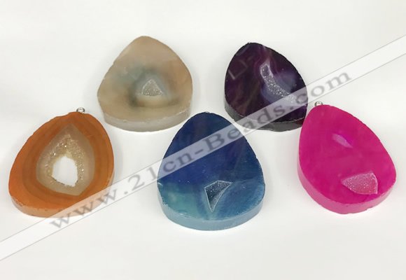 NGP5725 35*45mm - 42*55mm freeform agate pendants wholesale