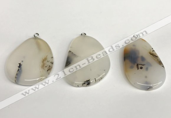 NGP5736 25*38mm - 32*45mm freeform agate pendants wholesale