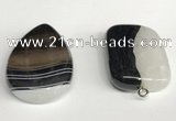 NGP5742 25*35mm freeform agate gemstone pendants wholesale