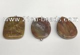 NGP5752 30*40mm freeform agate gemstone pendants wholesale